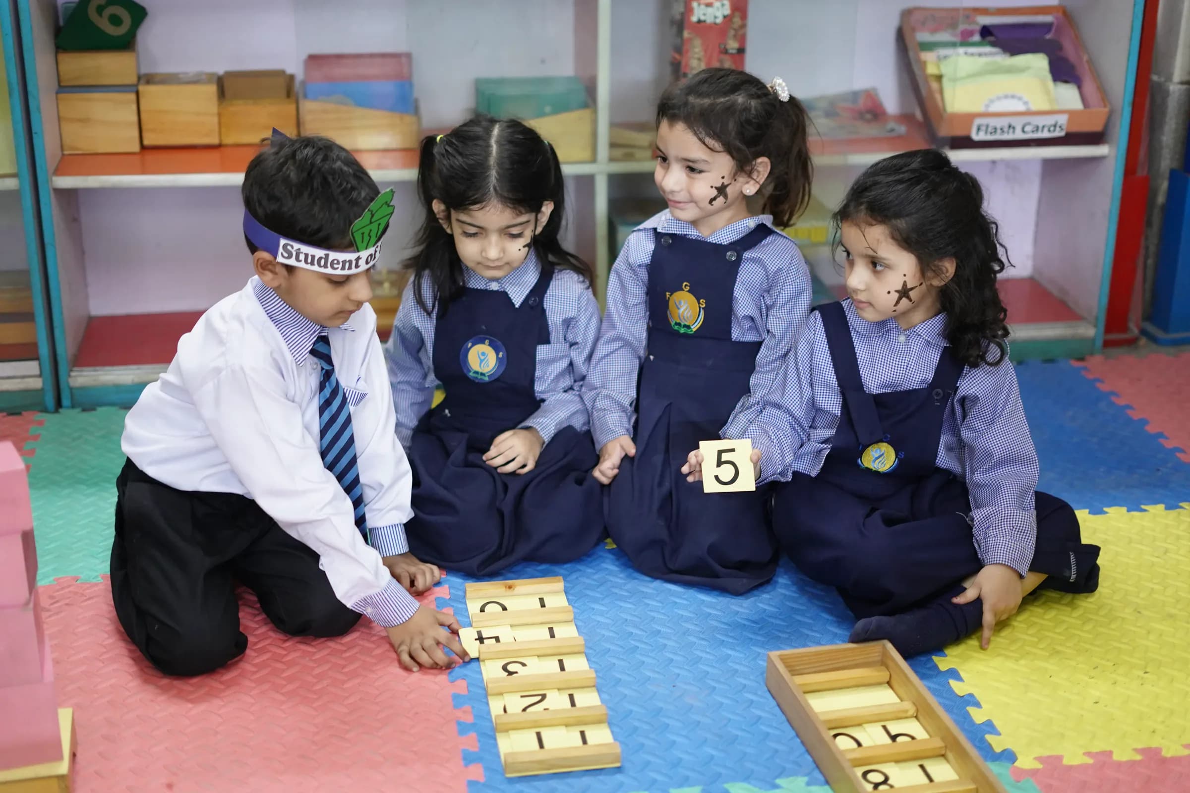 Farooqi Grammar School students in a classroom setting